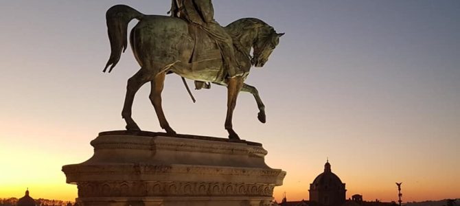 Os horários do Nascer e Pôr do Sol em Roma