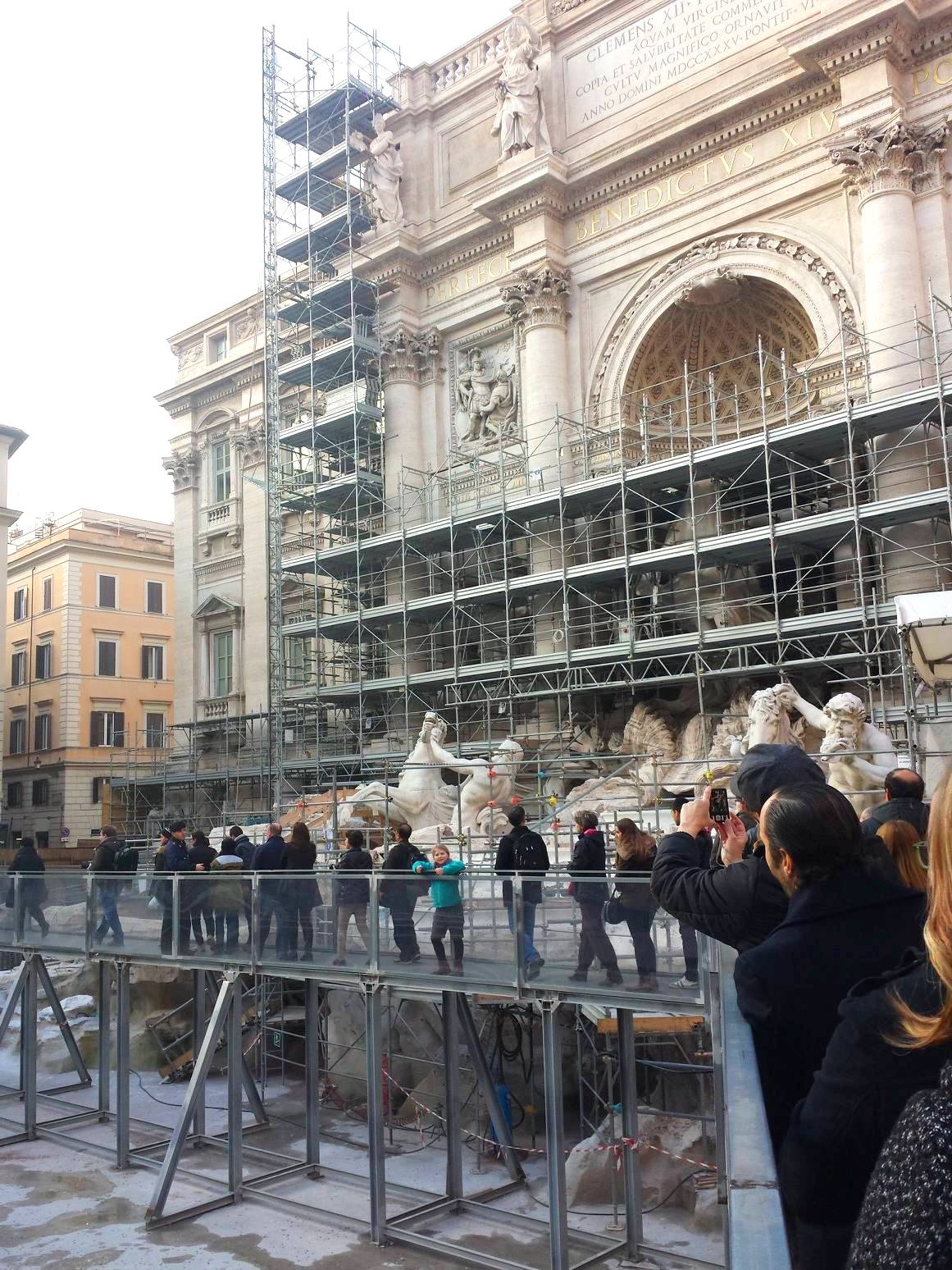 Fontana di Trevi - Restauração