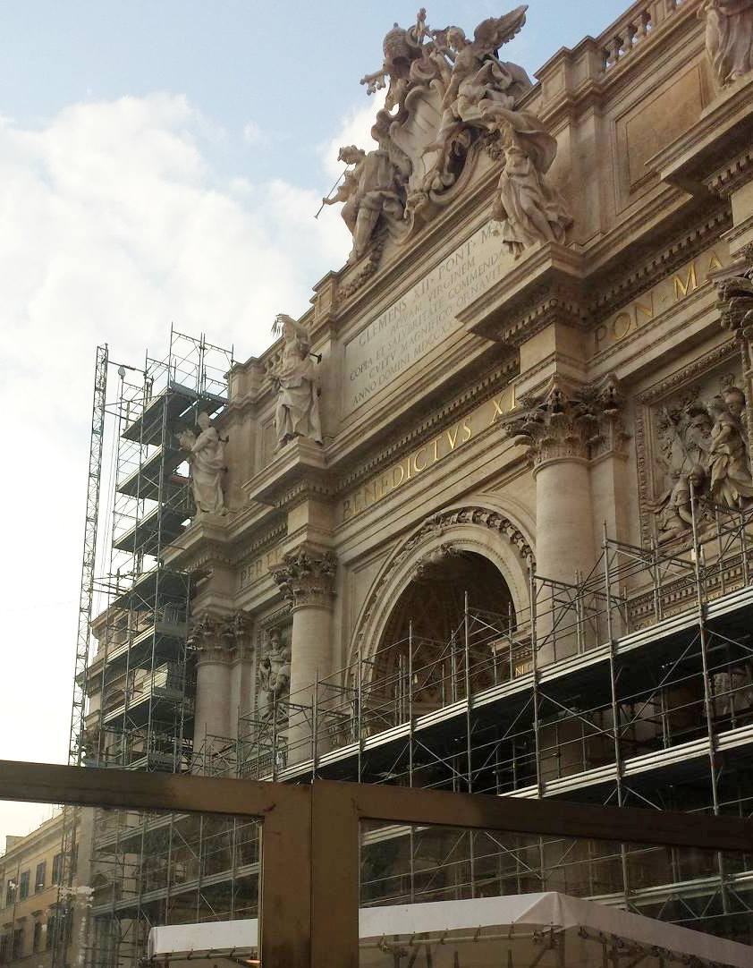 Fontana di Trevi em Restauração - fev. 2015