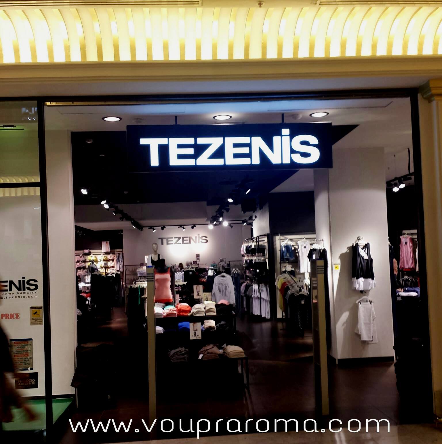 Compras em Roma - Tezenis