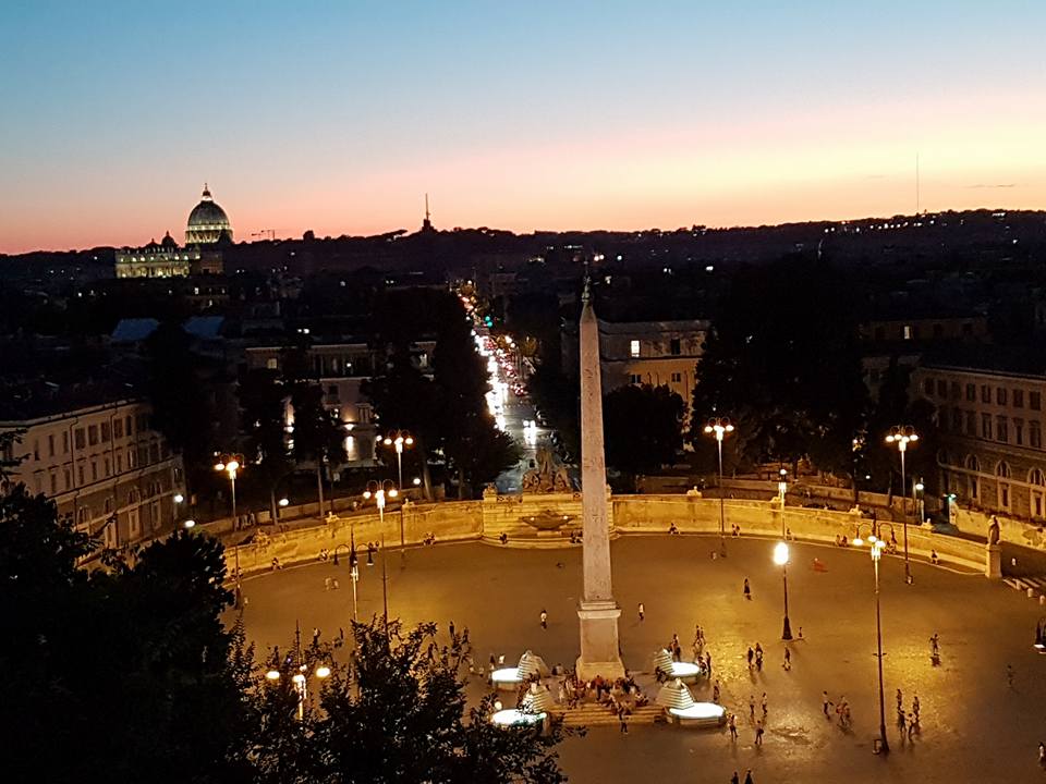 Piazza del Popolo - Vista da Terrazza del Pincio - Blog Vou pra Roma