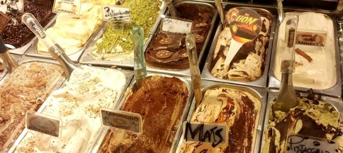 150 sabores de gelato italiano pra você descobrir em Roma.