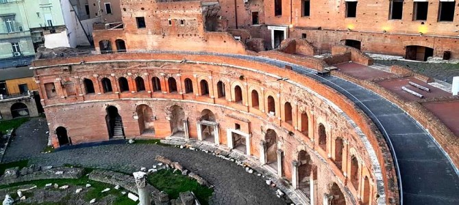 Imperador Traiano, Fórum e Mercado em Roma