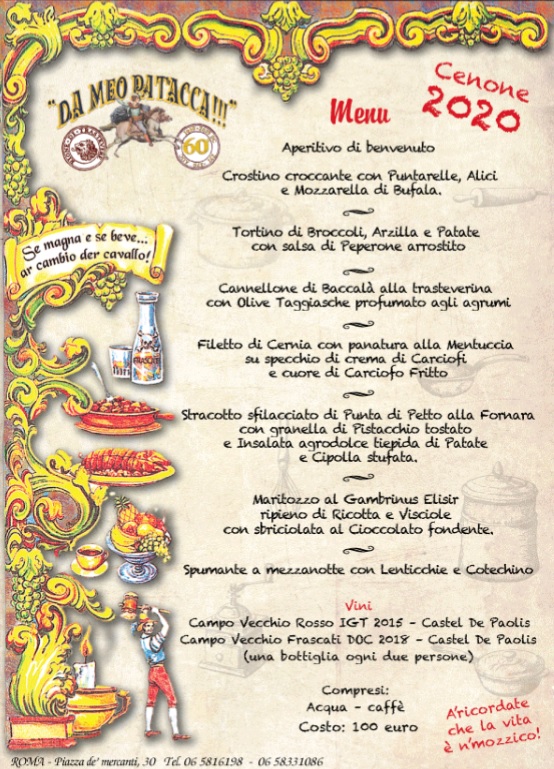 Restaurantes Réveillon 2020 - Roma