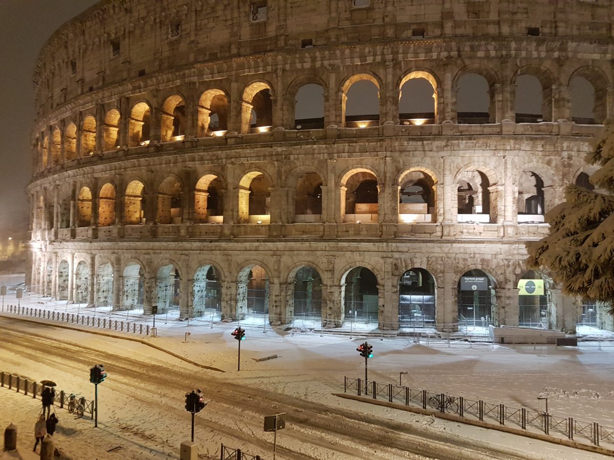 Neve em Roma 2018