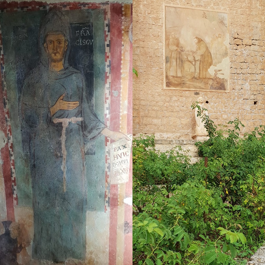 Mosteiro São Bento - retrato de São Francisco de Assis - Itália